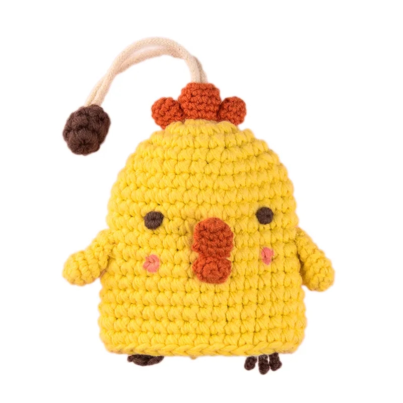 Playful Animal Crochet Key Sleeve Holder Case Fob Pouch	