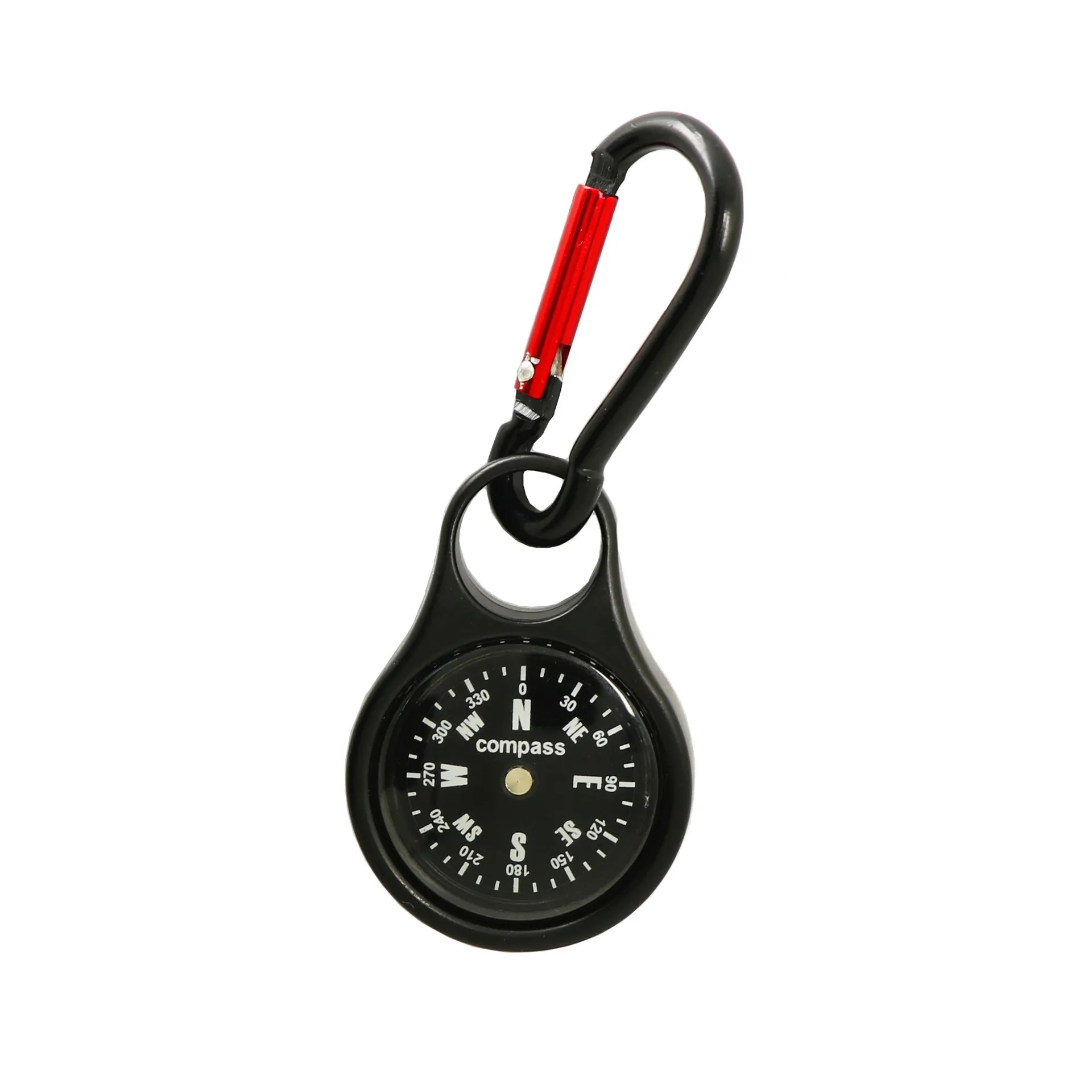 Zinc Alloy Carabiner Compass for Outdoor Navigation	