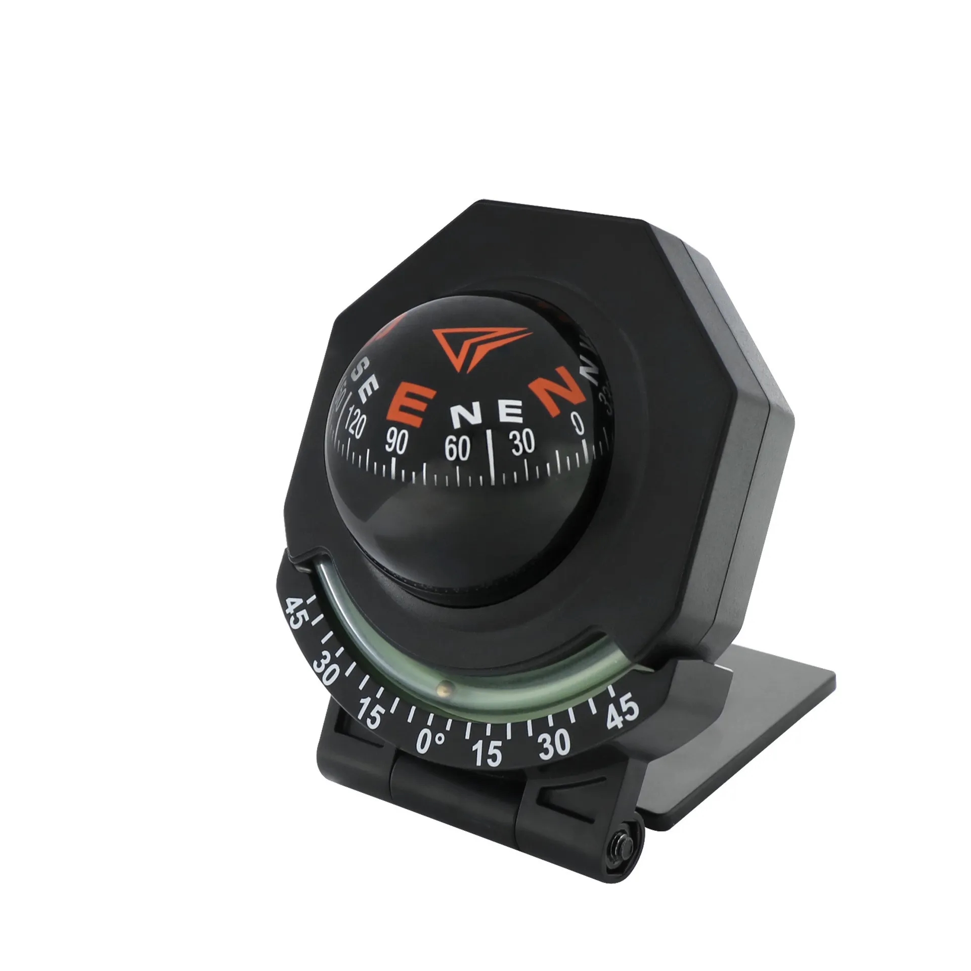 High-precision Foldable Adjustable Car Compass Inclinometer	