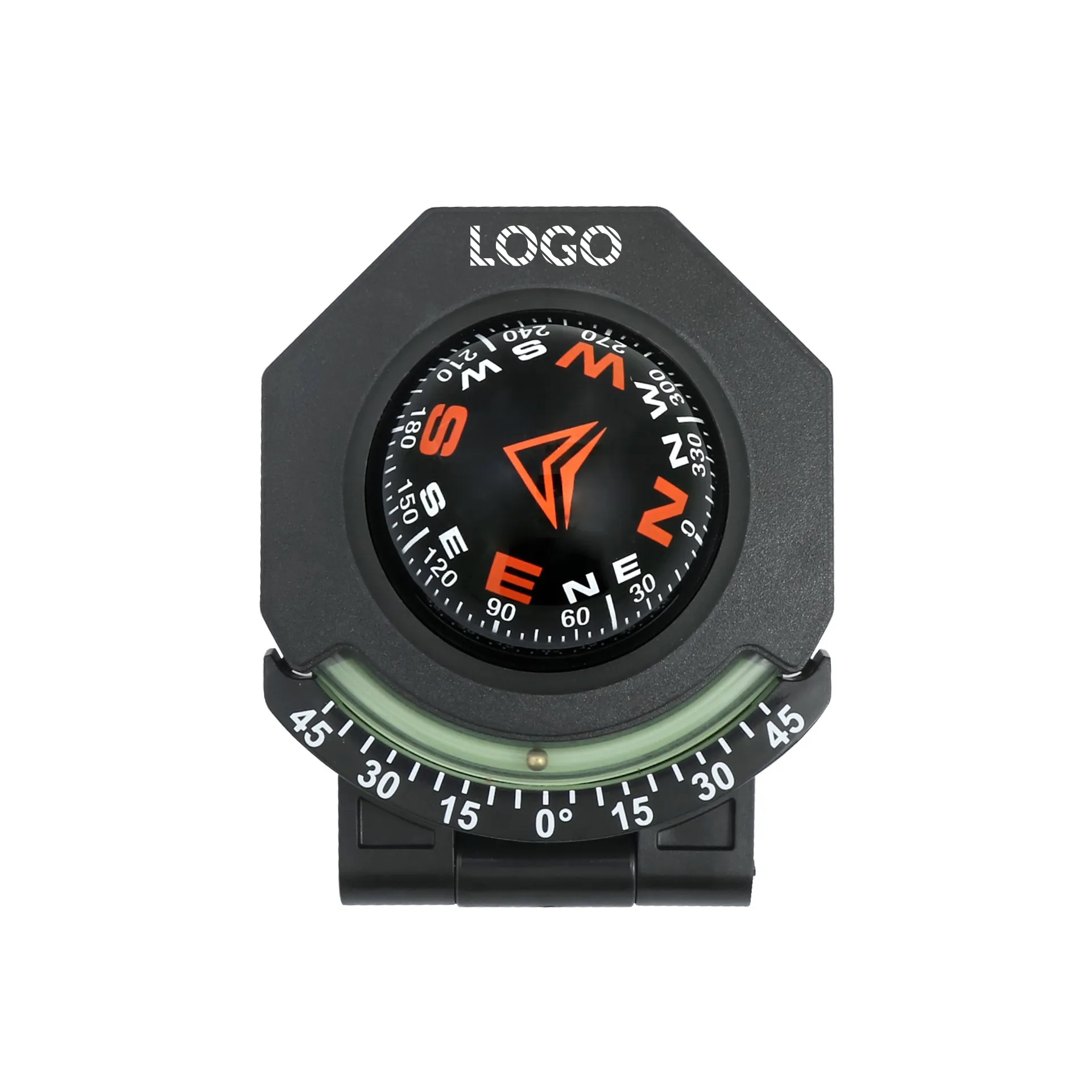 High-precision Foldable Adjustable Car Compass Inclinometer	