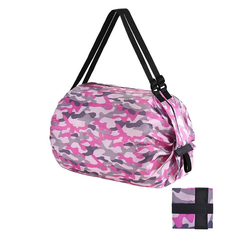 Multipurpose Foldable Nylon Duffel-Style Shopping Bag	