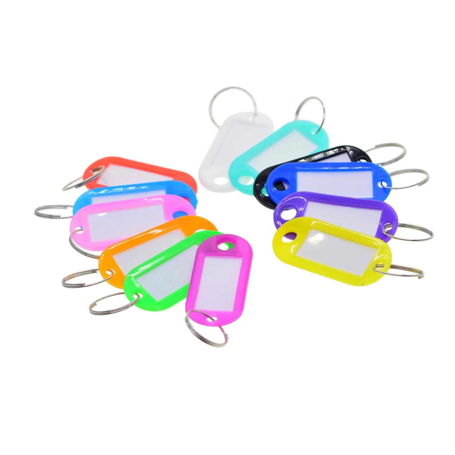 Durable Plastic Keychain Tags for Keys and Luggage	