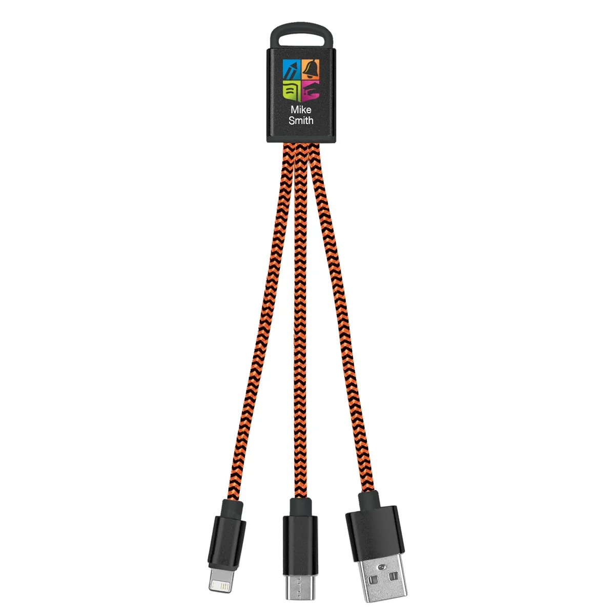 3-In-1 Braided Charging Buddy - 3-In-1 Braided Charging Buddy - Image 3 of 4