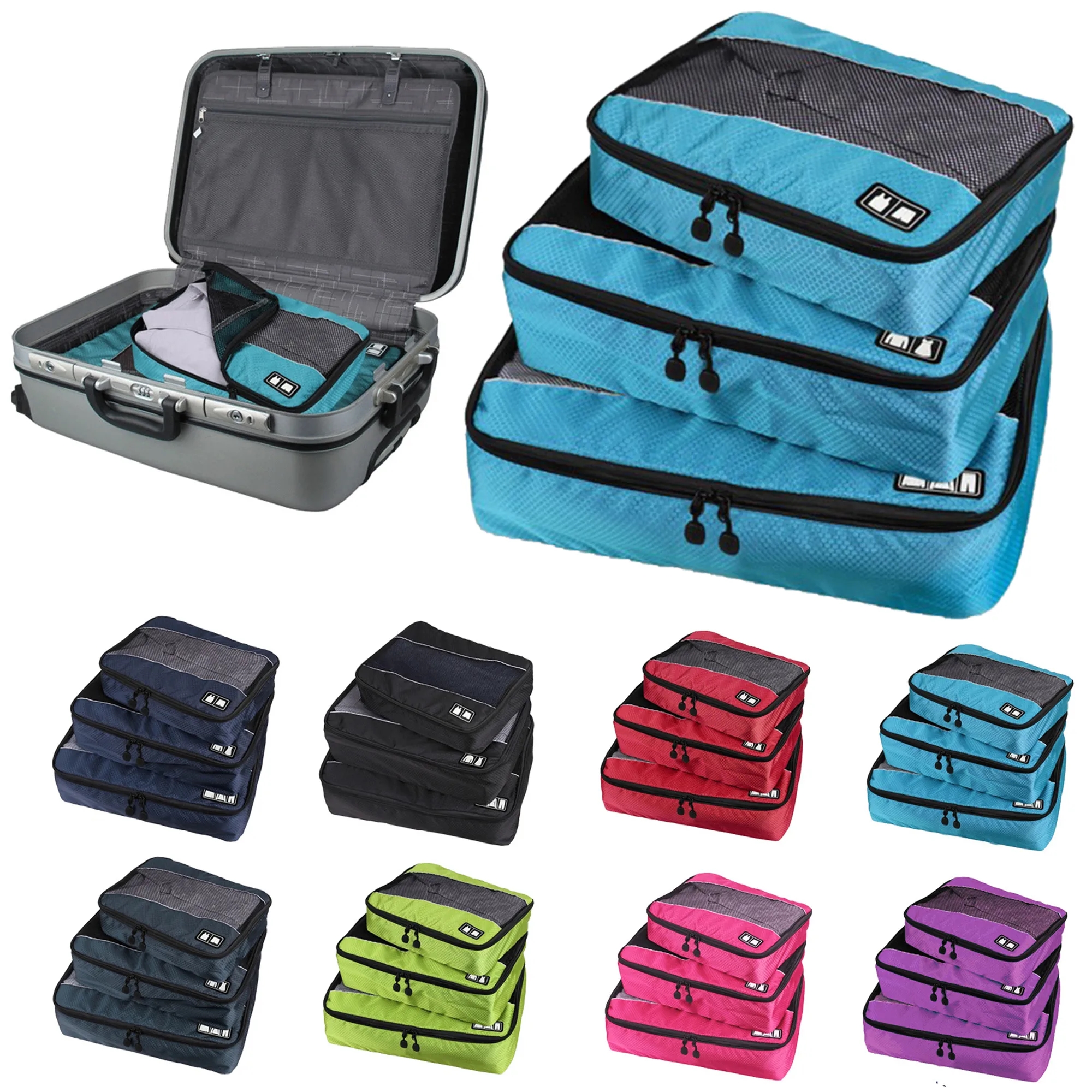 3-in-1 Travel Packing Cube Set