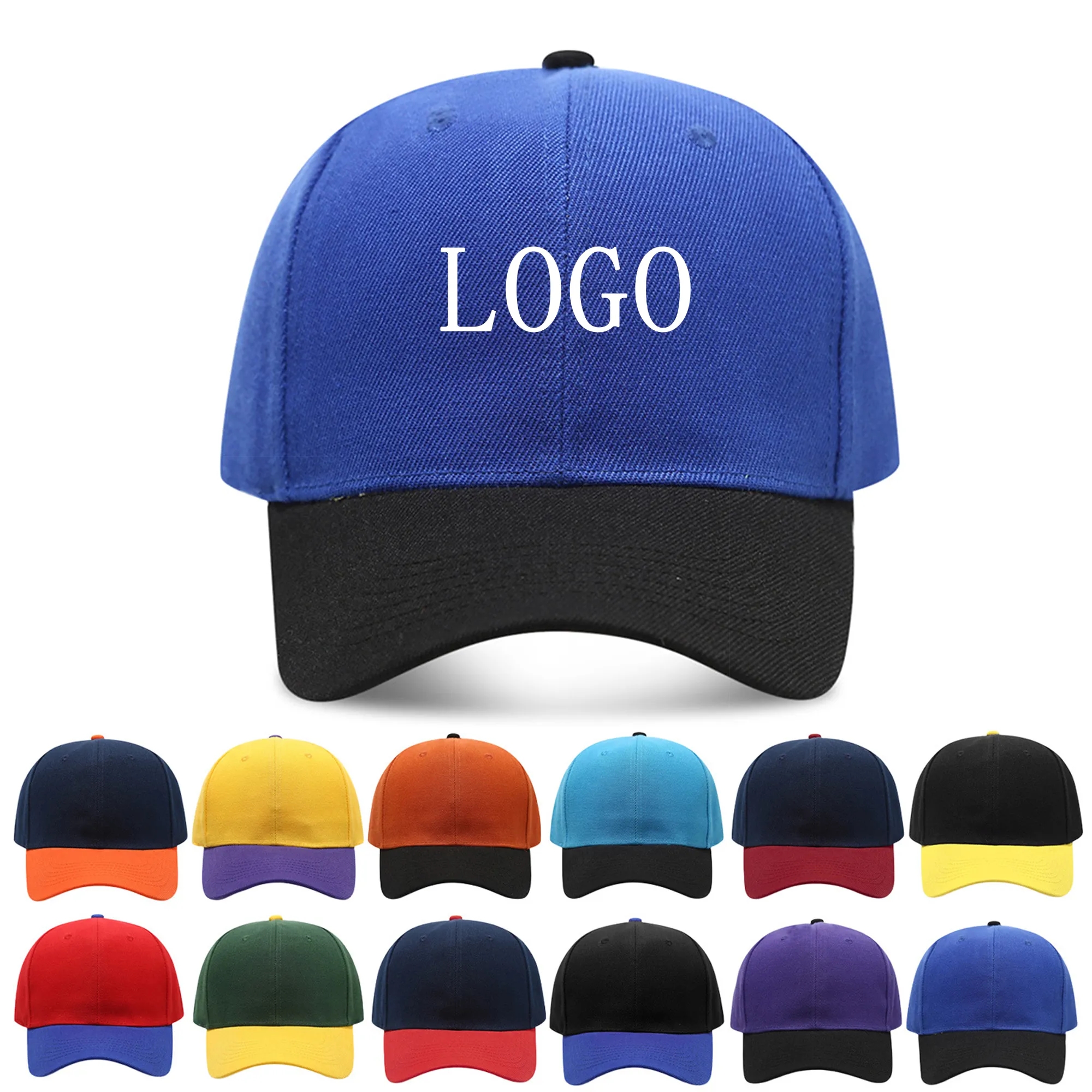6-Panel Two-Tone Snapback Cap