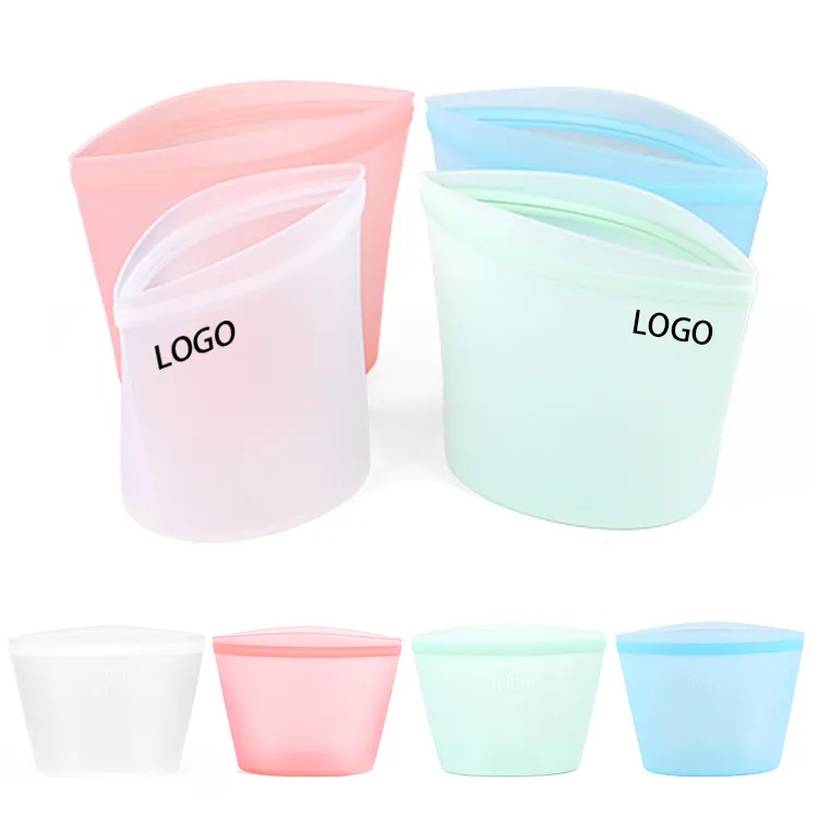 Stand-Up Silicone Food Storage Bag (1000ml)
