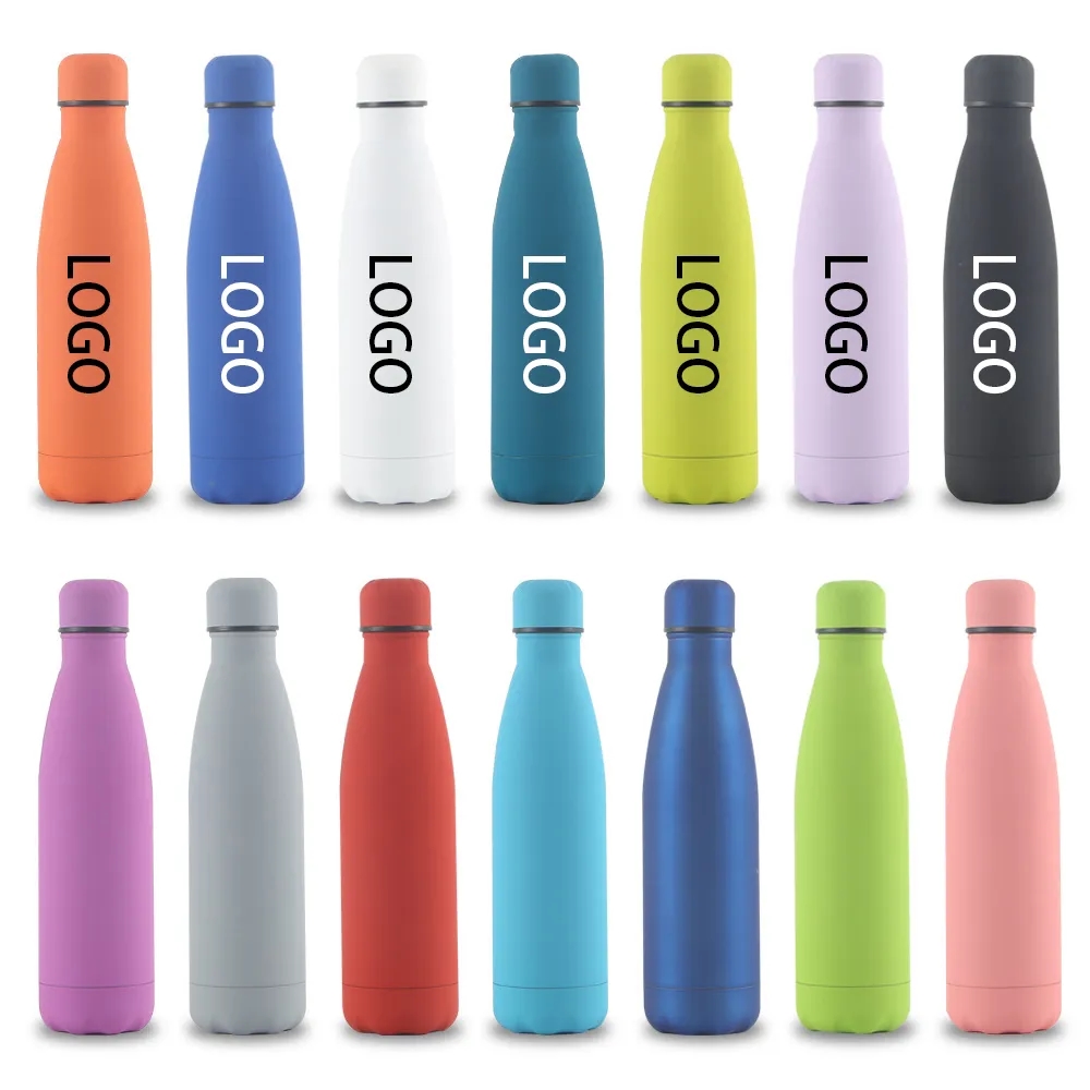 17 oz Vacuum Insulated Matte Soft Touch Steel Bottle