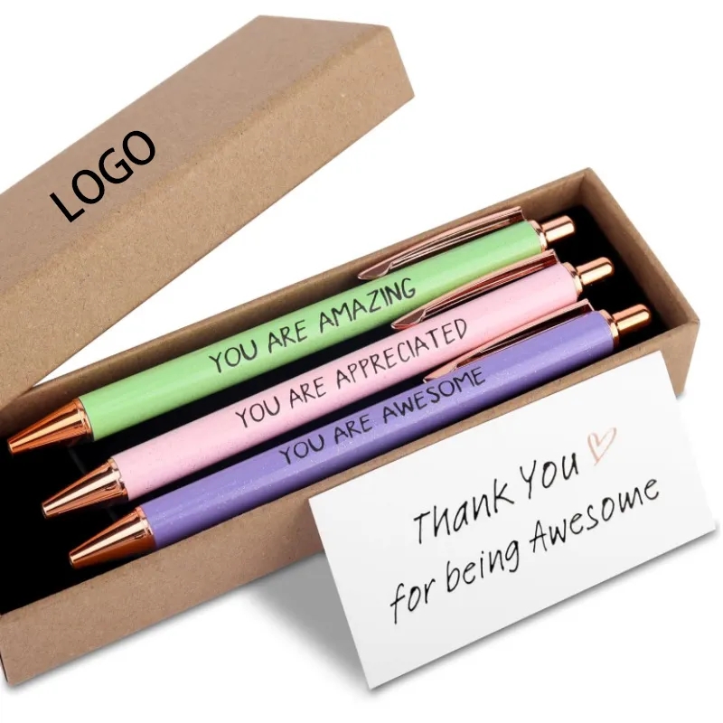 Fancy Motivational Ballpoint Pen Set
