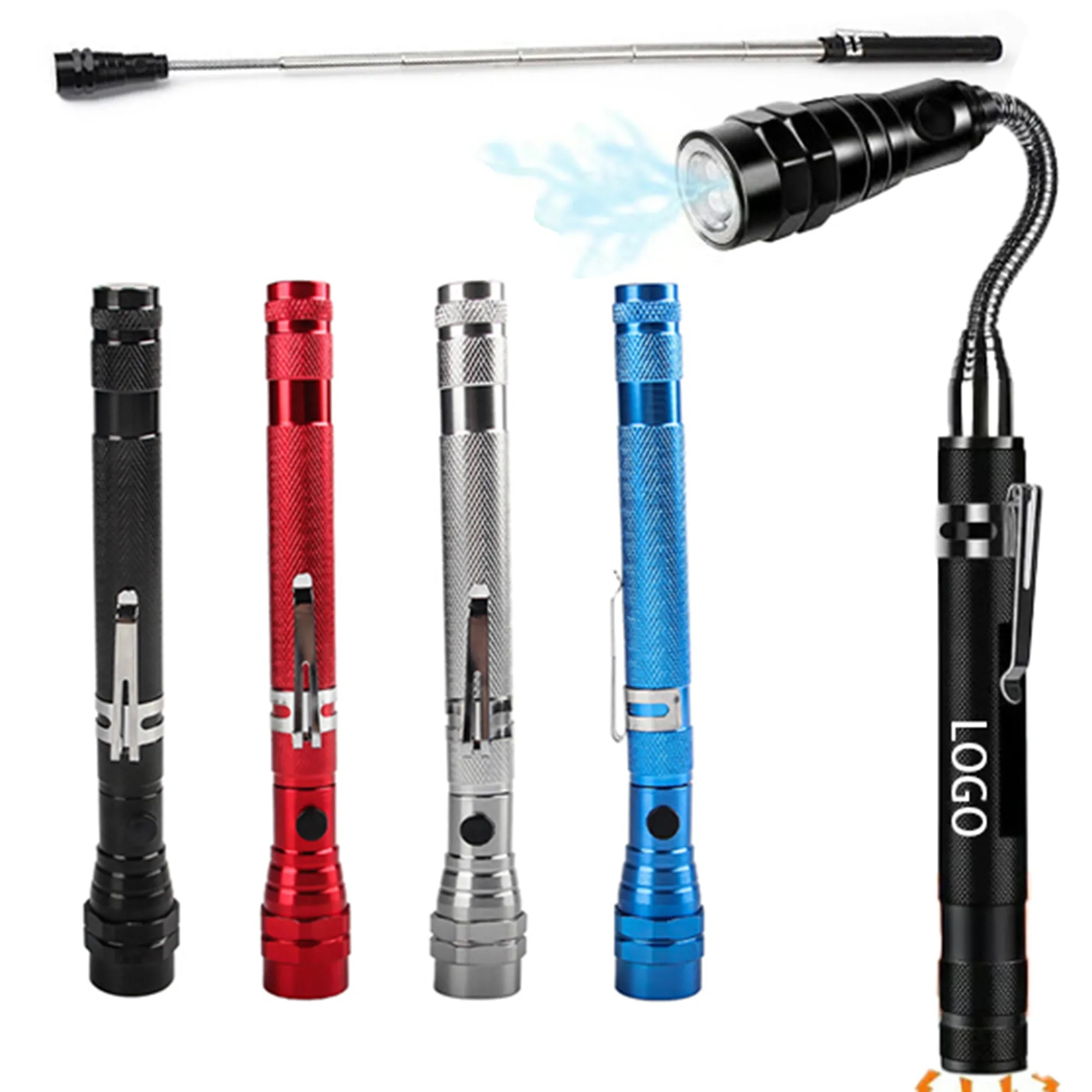 3 LED Telescopic Flashlight Torch