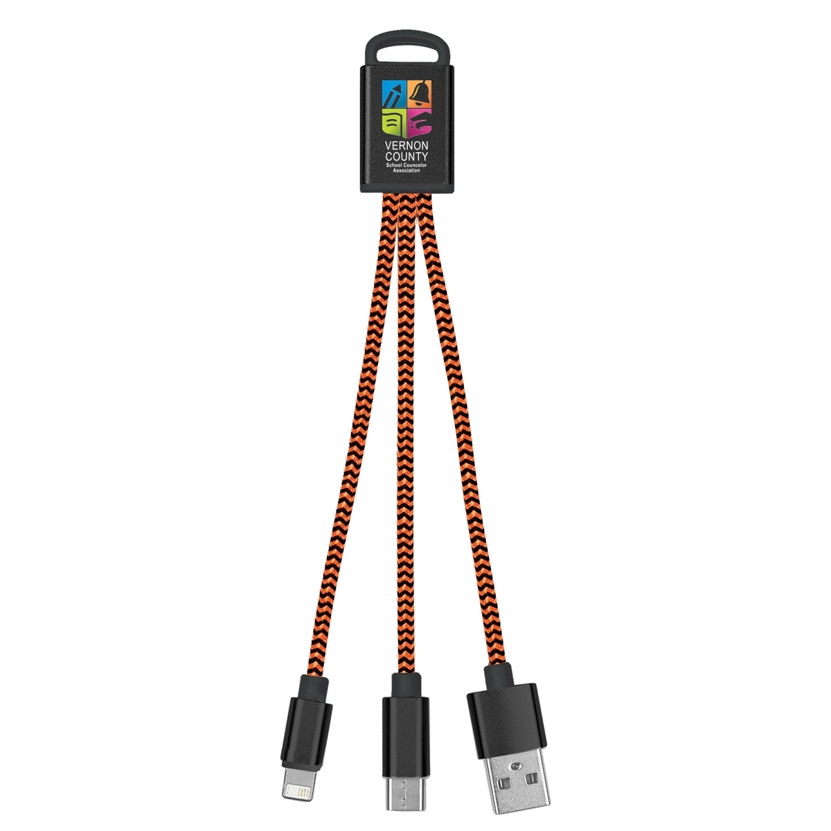 3-In-1 Braided Charging Buddy - 3-In-1 Braided Charging Buddy - Image 2 of 4