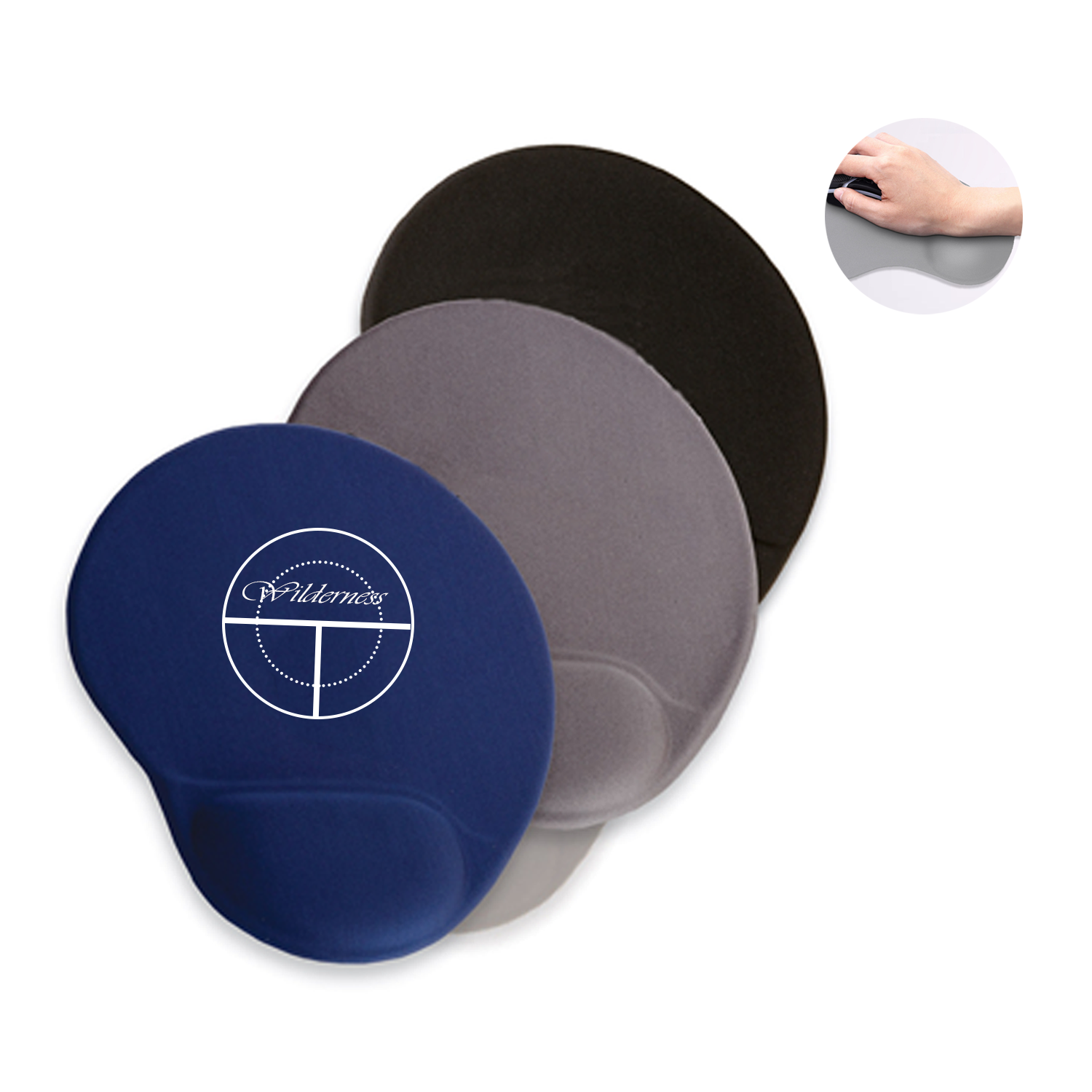 Office Silicone Wrist Rest Mouse Pad 2