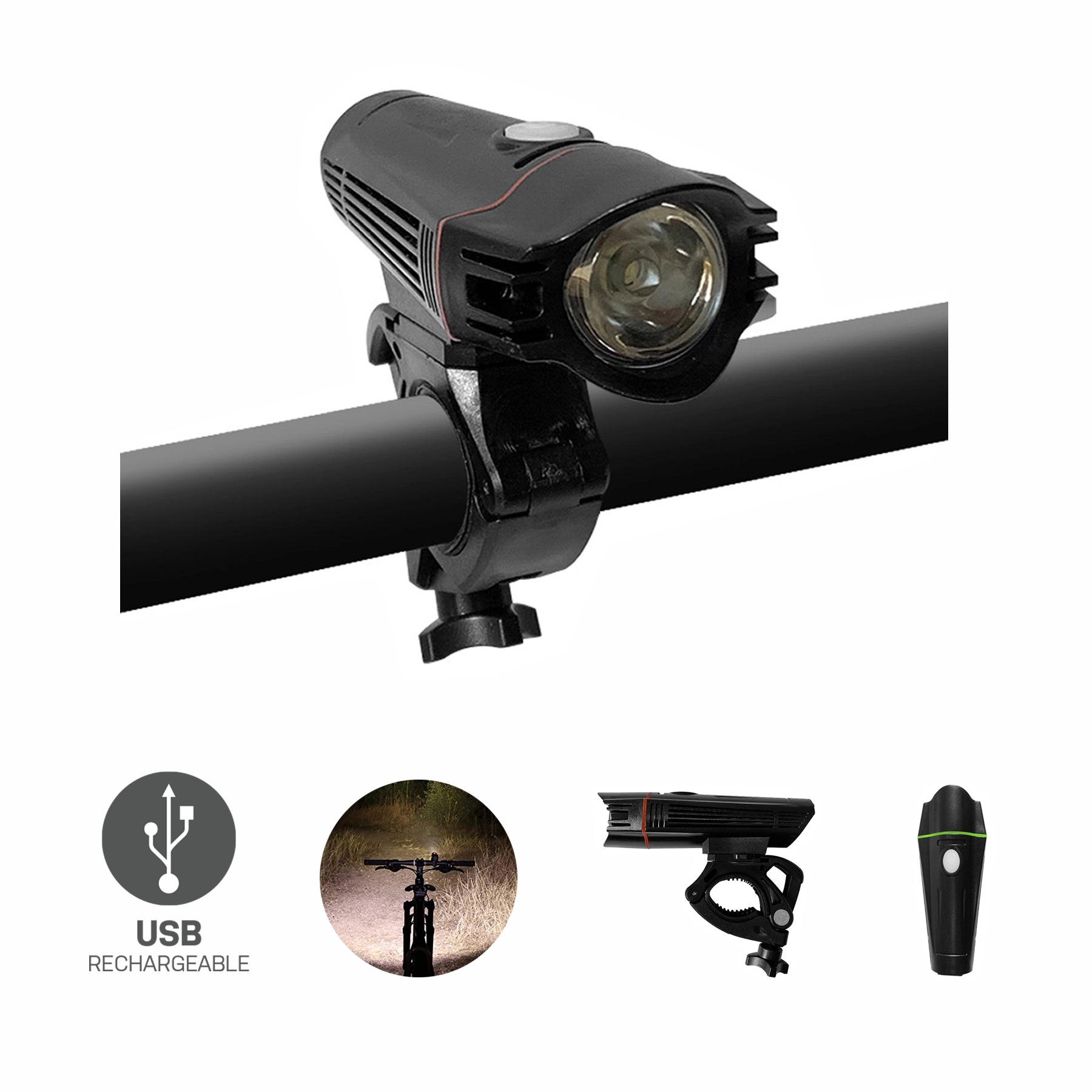 Ultra Bright USB Rechargeable Bike Light 2