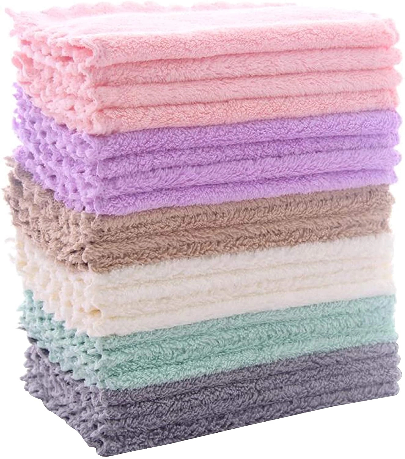 Coral Polyester Kitchen Towels 2