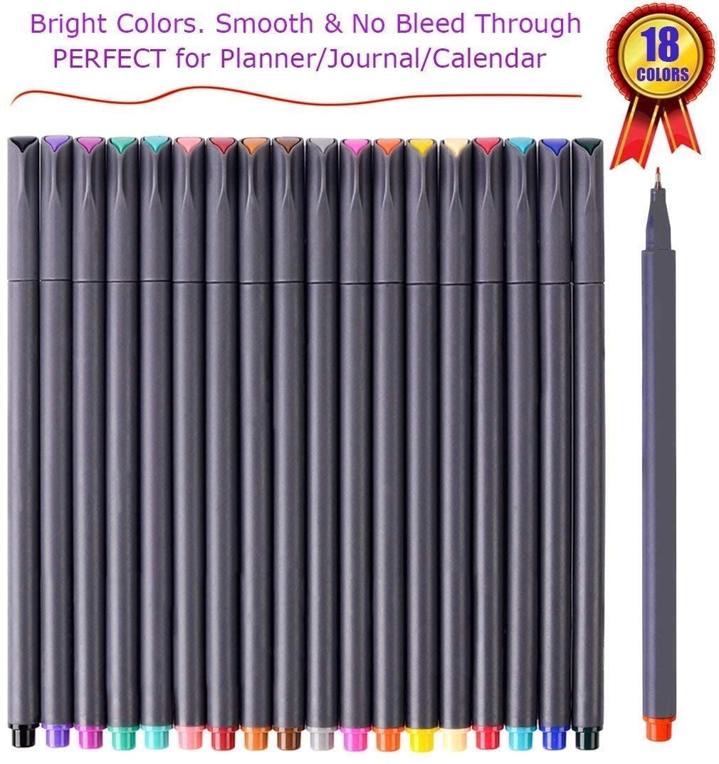 12 Color Waterproof Fineliner Pen Set 1