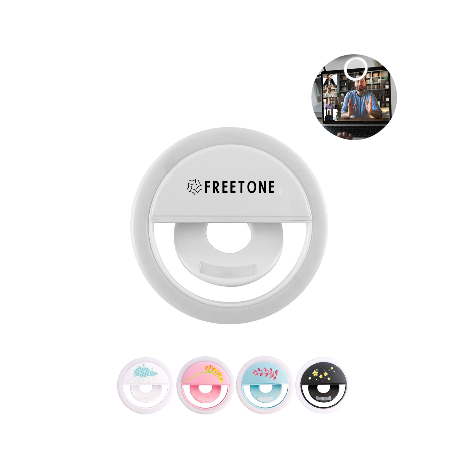 Round Mobile Phone LED Selfie Light 1
