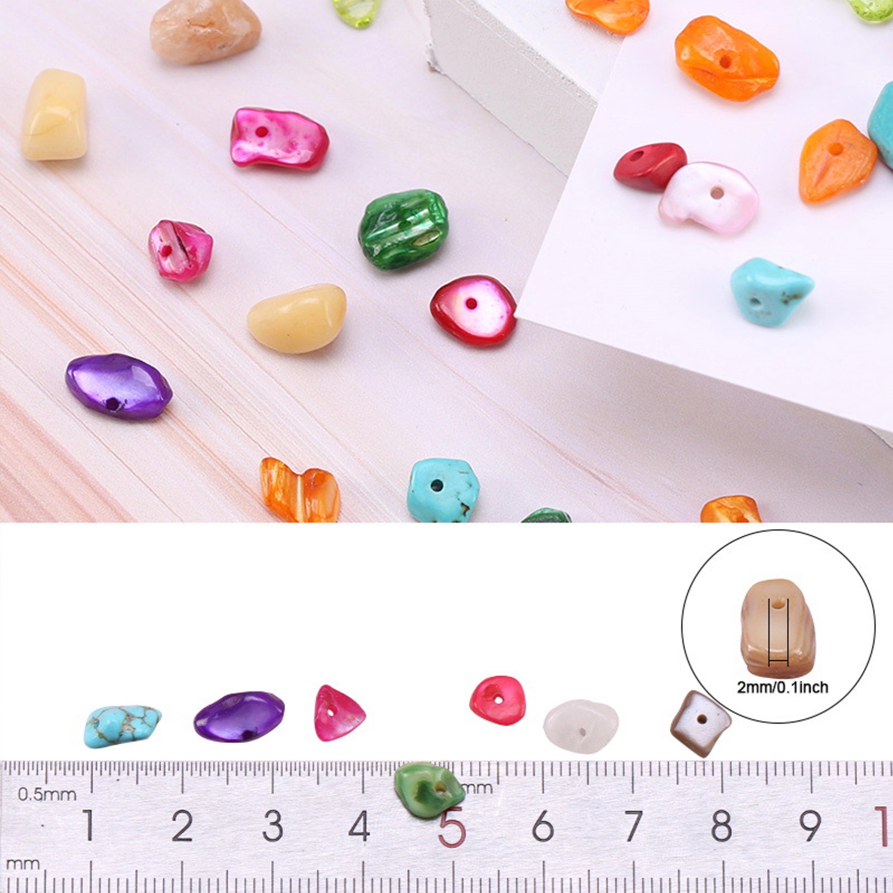 Irregular Natural Chips Stone Kit for DIY Jewelry Making 2