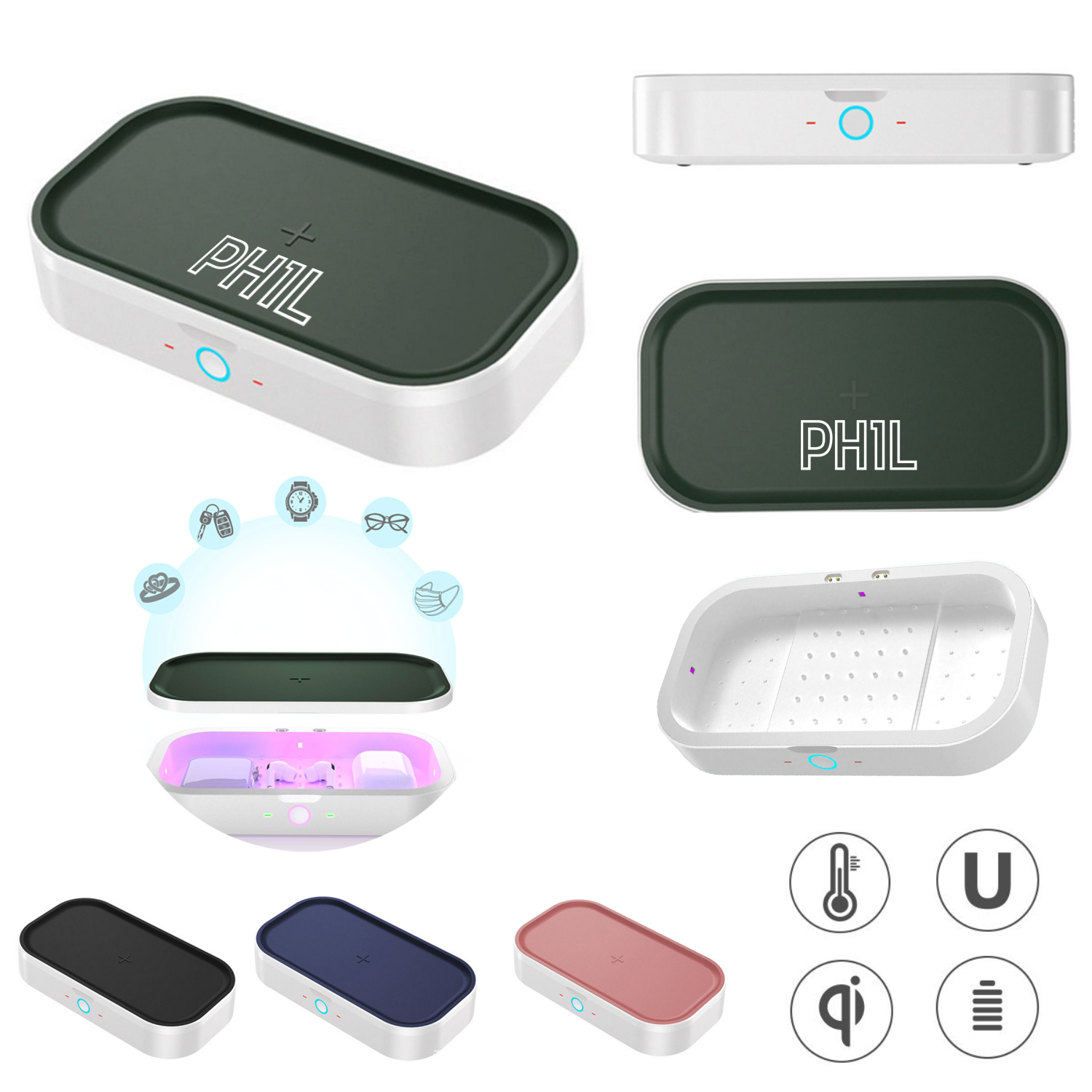 Portable UV Sanitizer Box w/ Wireless Charger 4