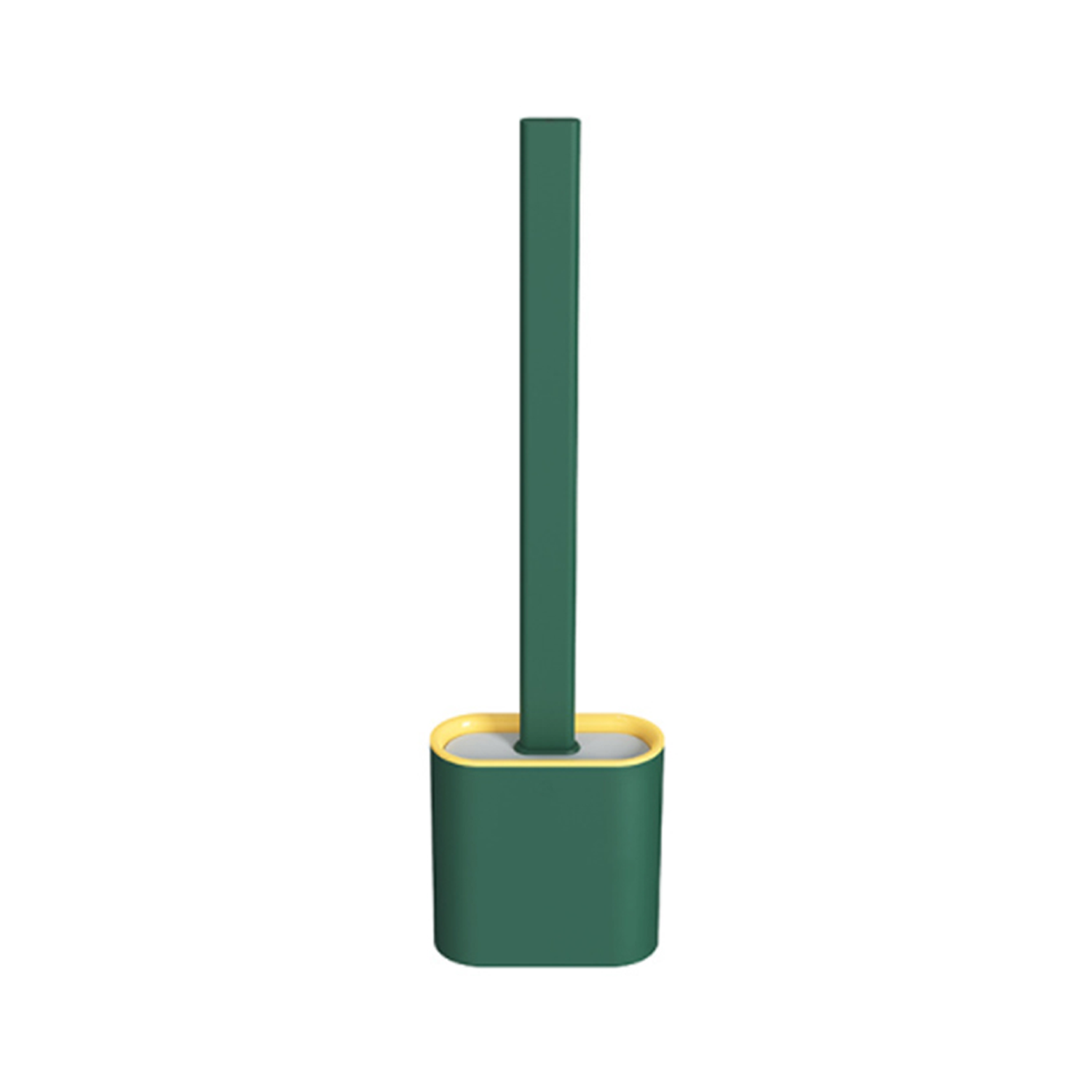 Soft Rubber Long Handle Imitation Silicone Toilet Brush 3